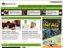 Tablet Screenshot of hidayatullah.or.id